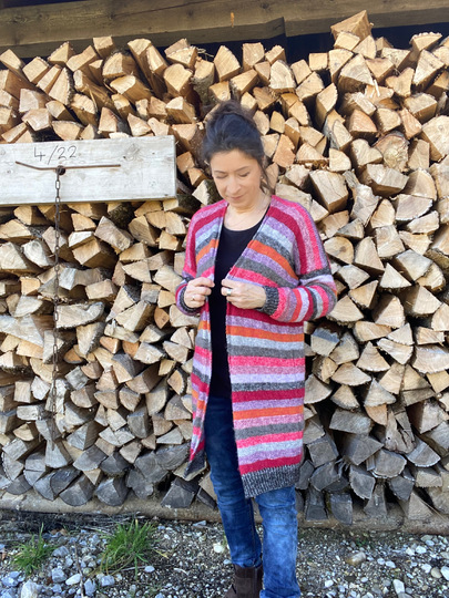 Strickjacke, Mantel, Cardigan "CHIPMUNK" – nahtlos