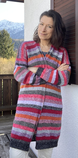 Strickjacke, Mantel, Cardigan "CHIPMUNK" – nahtlos