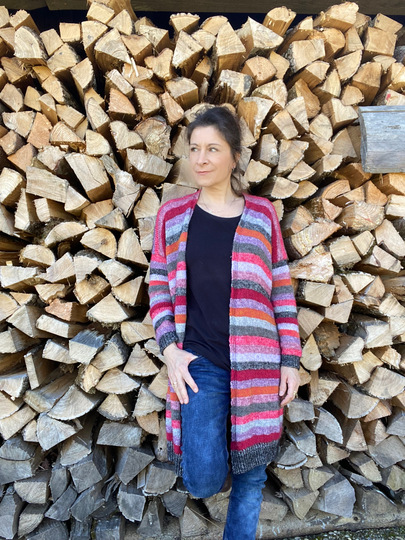 Strickjacke, Mantel, Cardigan "CHIPMUNK" – nahtlos