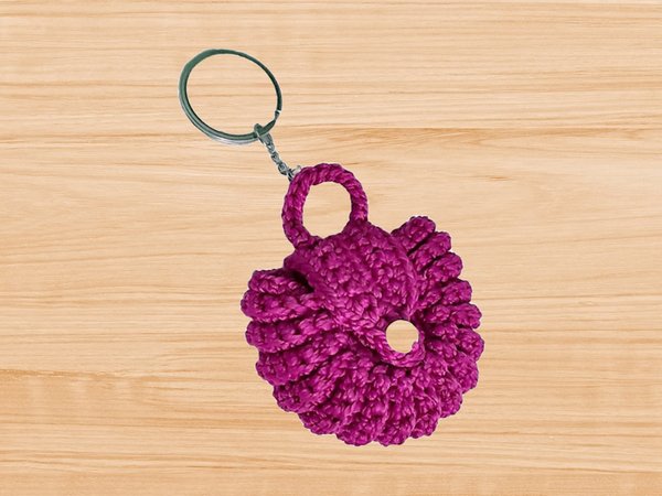 chick chick sewing: More crocheted flower bag charms