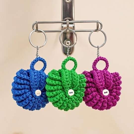Crochet Bag Keychain PDF + Video Tutorial (English Only)