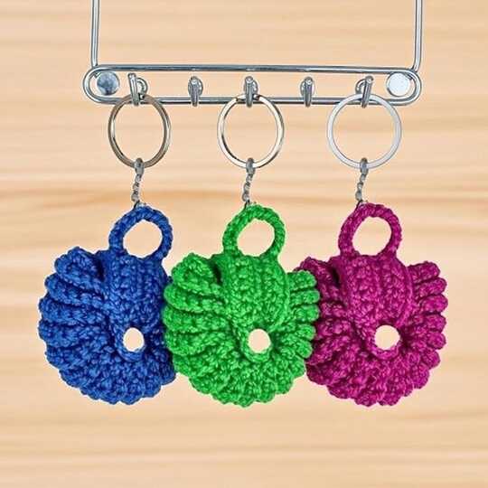 Crochet Bag Keychain PDF + Video Tutorial (English Only)
