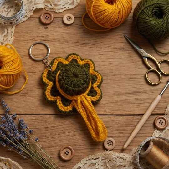 Crochet Mini Hat Keychain PDF + Video Tutorial in English Only
