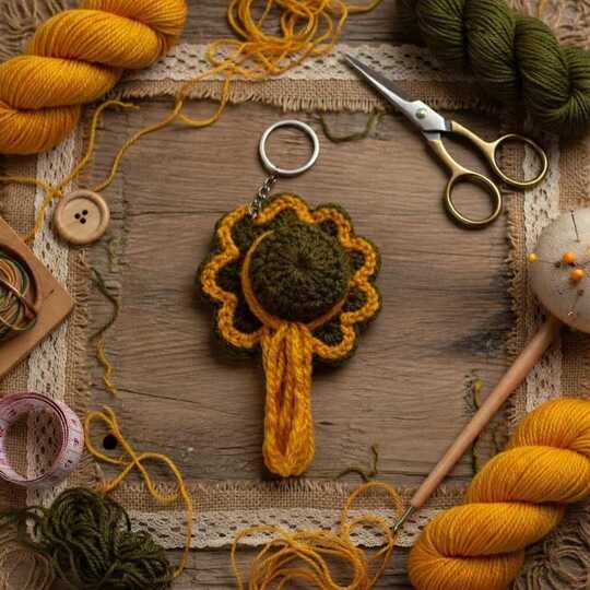 Crochet Mini Hat Keychain PDF + Video Tutorial in English Only
