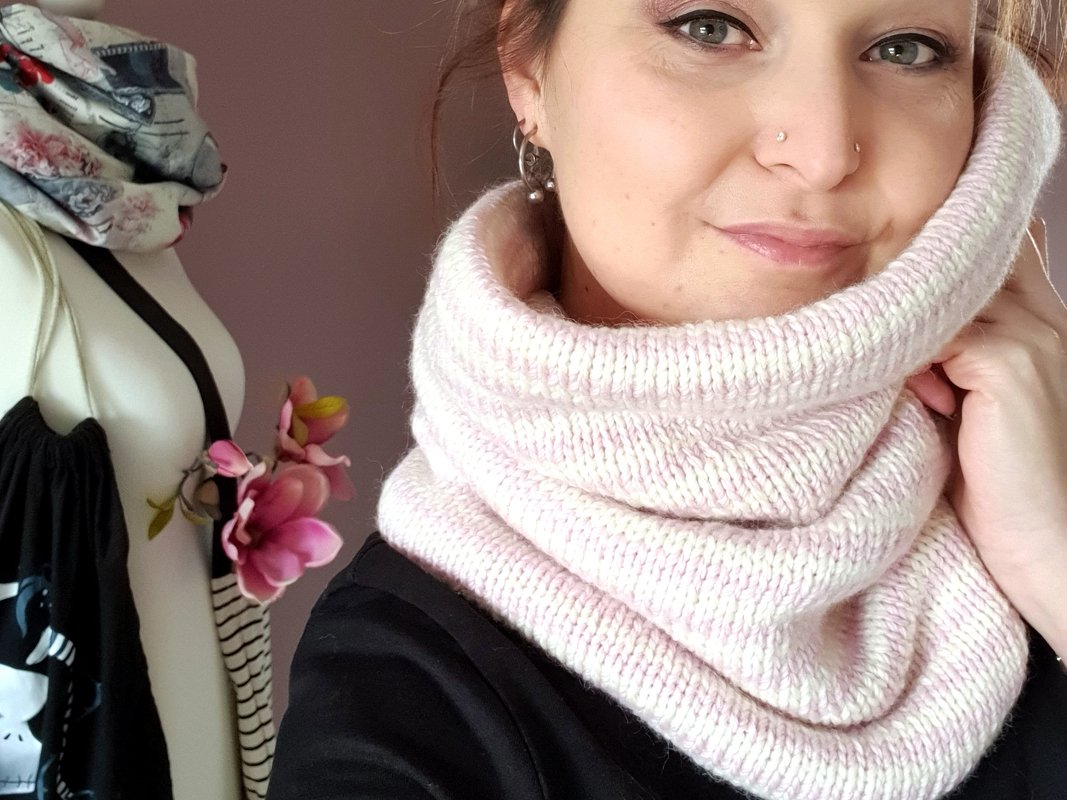 "Ann Candy" Strickanleitung für einen doppelten Loop im Ringelmuster