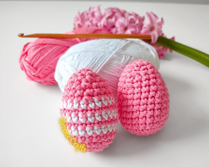 Osterhasen-Körbchen und Eier – Häkelanleitung für den Frühling