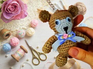 Häkelanleitung Teddy-Bär Schlüsselanhänger PDF + Video-Tutorial – nontycroc