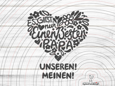 Papaherz Plotterdatei SVG DXF