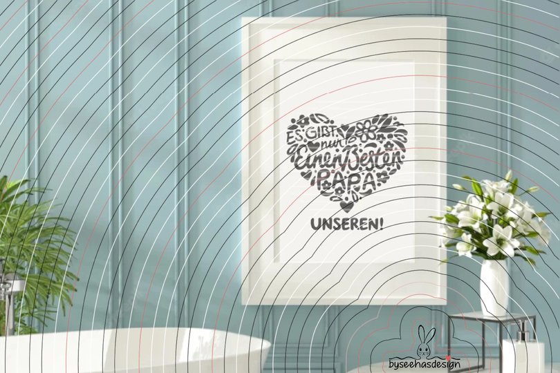 Papaherz Plotterdatei SVG DXF