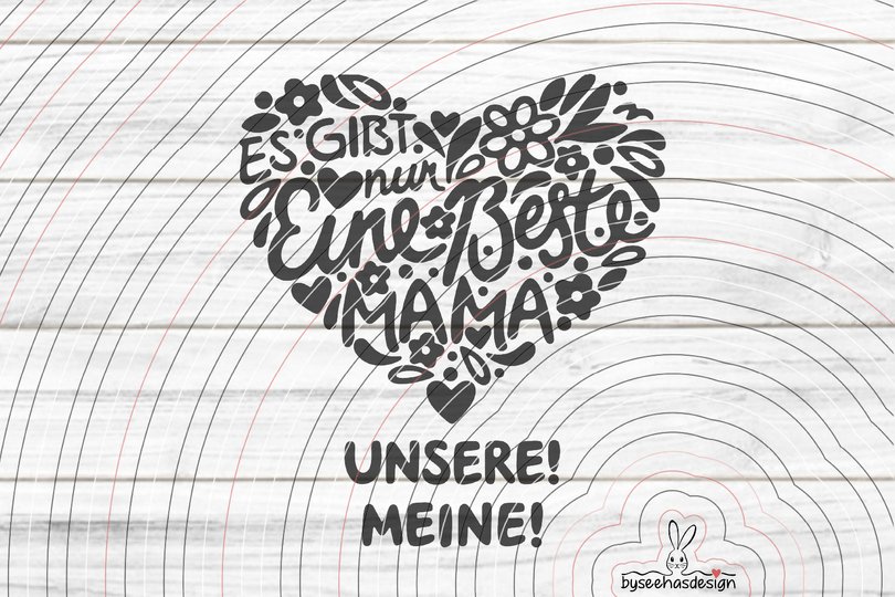 Mamaherz Plotterdatei SVG DXF