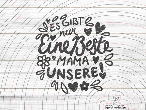 Beste Mama Plotterdatei SVG DXF