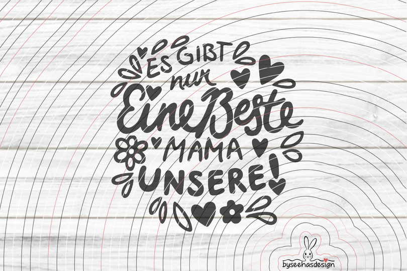 Beste Mama Plotterdatei SVG DXF