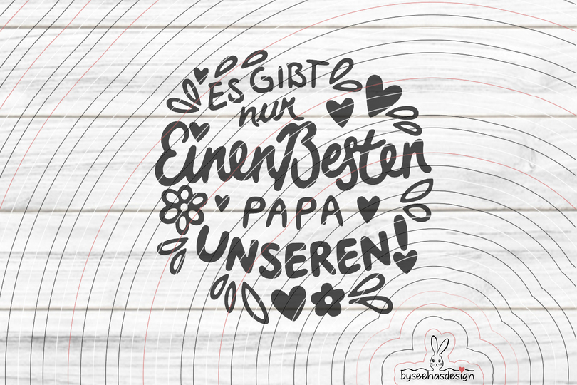 Bester Papa Plotterdatei SVG DXF