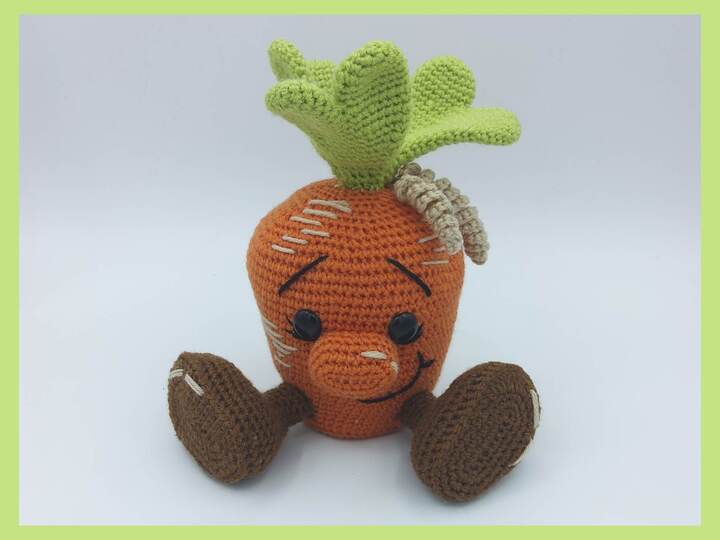 Häkelanleitung / Amigurumi / Die kleine Möhre