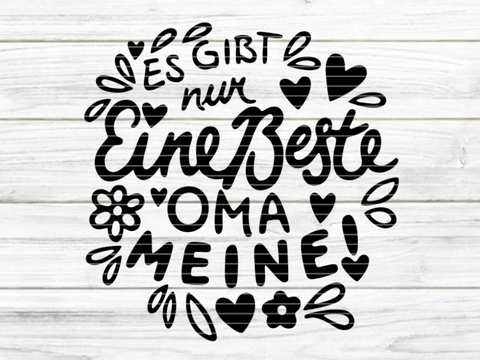 Beste Oma Plotterdatei SVG DXF FCM