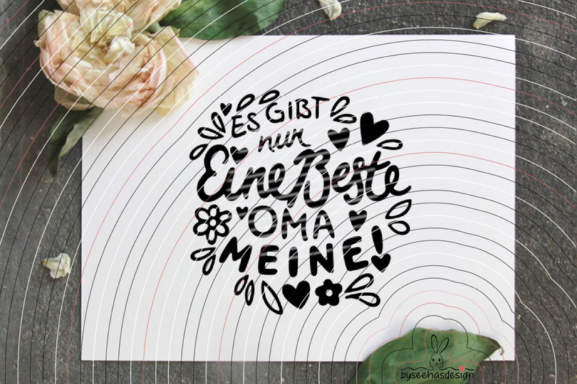 Beste Oma Plotterdatei SVG DXF