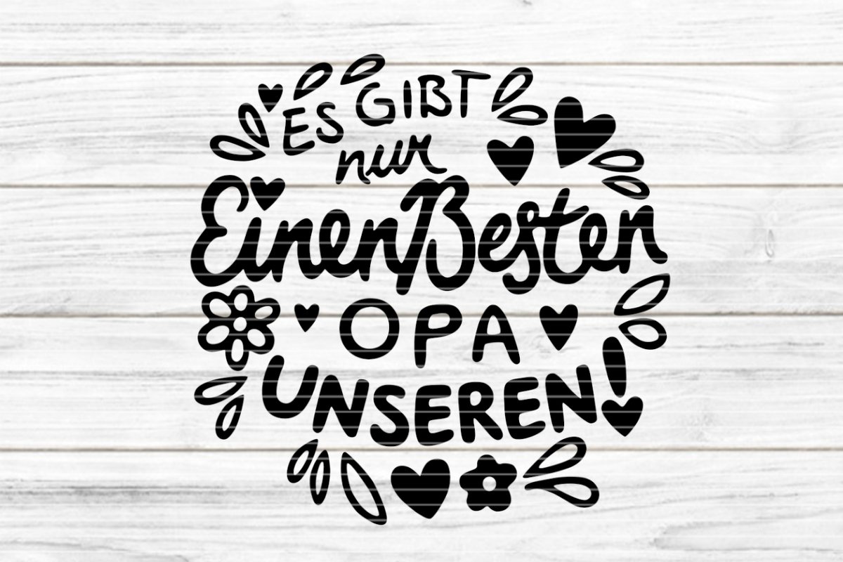 Bester Opa Plotterdatei SVG DXF FCM