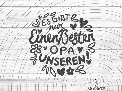 Bester Opa Plotterdatei SVG DXF