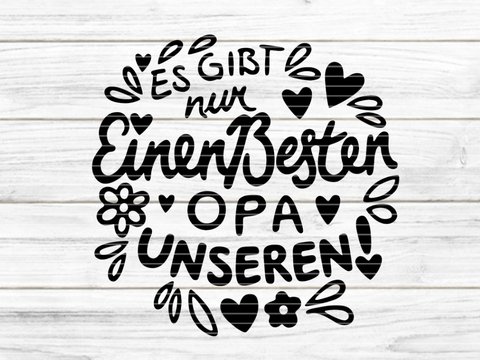Bester Opa Plotterdatei SVG DXF FCM