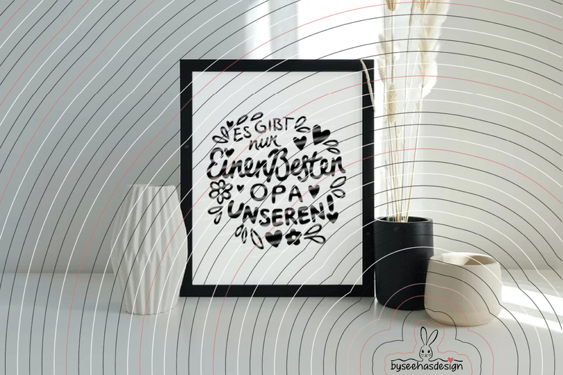 Bester Opa Plotterdatei SVG DXF