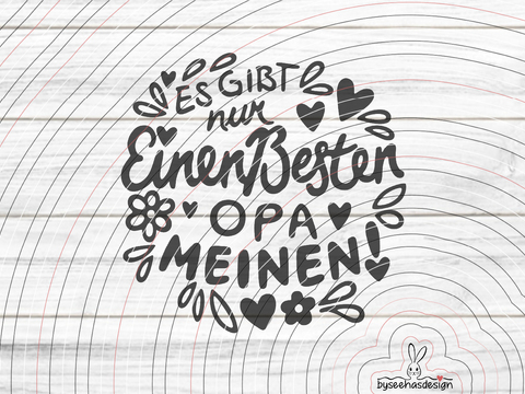 Bester Opa Plotterdatei SVG DXF