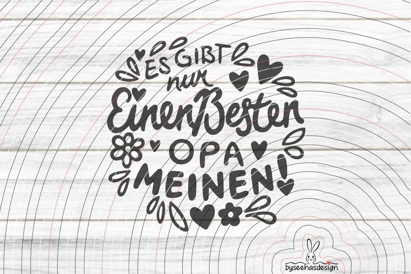Bester Opa Plotterdatei SVG DXF