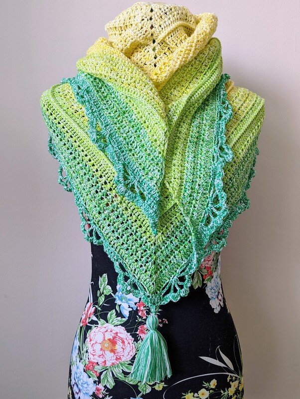 Zitronette - Häkelanleitung für ein stilvolles Dreiecktuch - Bild 14