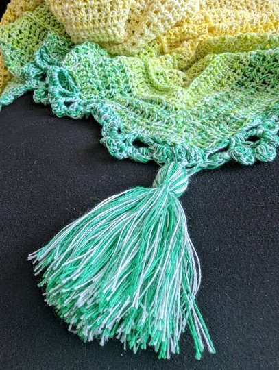 Zitronette - Häkelanleitung für ein stilvolles Dreiecktuch