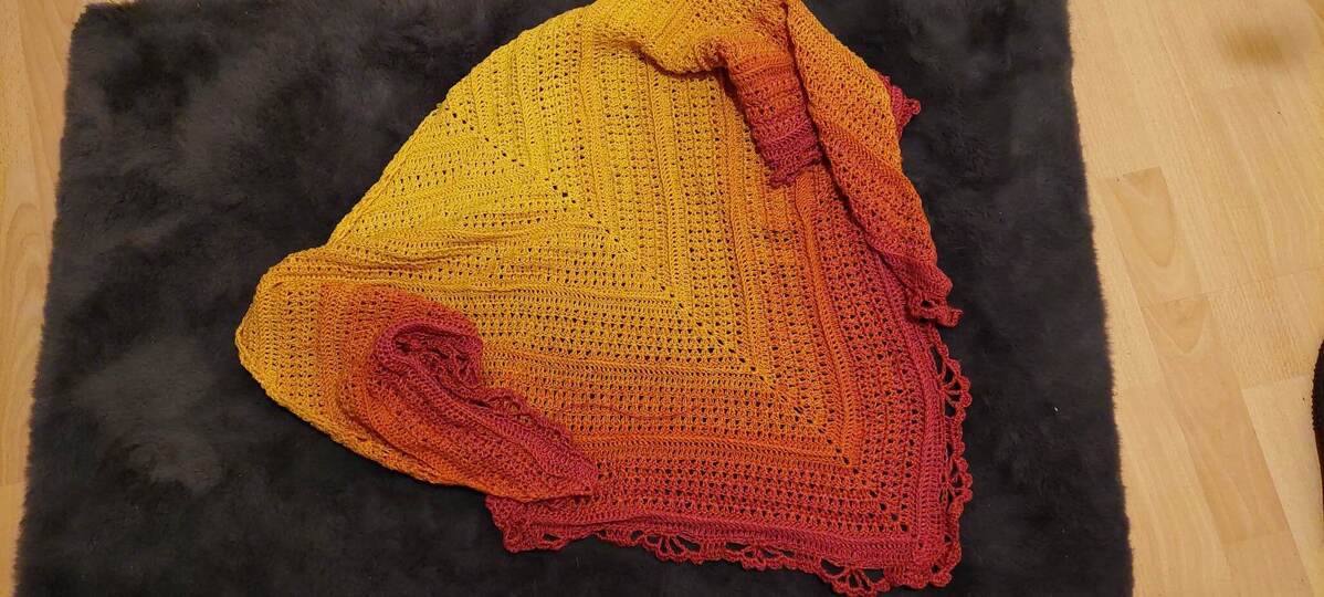 Zitronette - Häkelanleitung für ein stilvolles Dreiecktuch