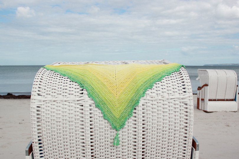 Zitronette - Häkelanleitung für ein stilvolles Dreiecktuch