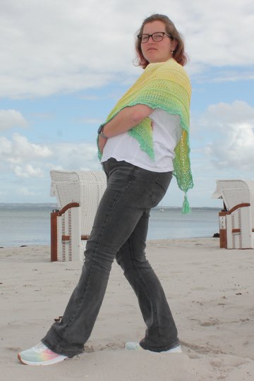 Zitronette - Häkelanleitung für ein stilvolles Dreiecktuch