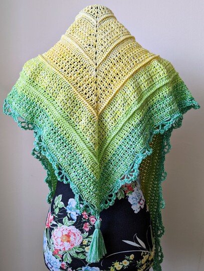 Zitronette - Häkelanleitung für ein stilvolles Dreiecktuch