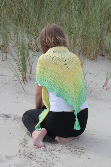 Zitronette - Häkelanleitung für ein stilvolles Dreiecktuch