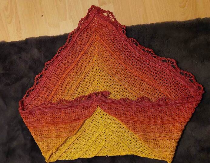 Zitronette - Häkelanleitung für ein stilvolles Dreiecktuch