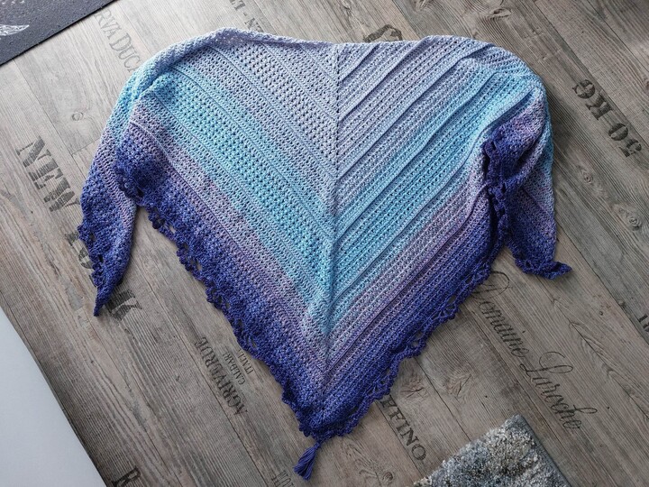 Zitronette - Häkelanleitung für ein stilvolles Dreiecktuch