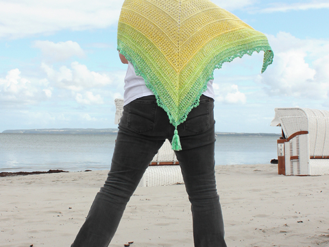 Zitronette - Häkelanleitung für ein stilvolles Dreiecktuch