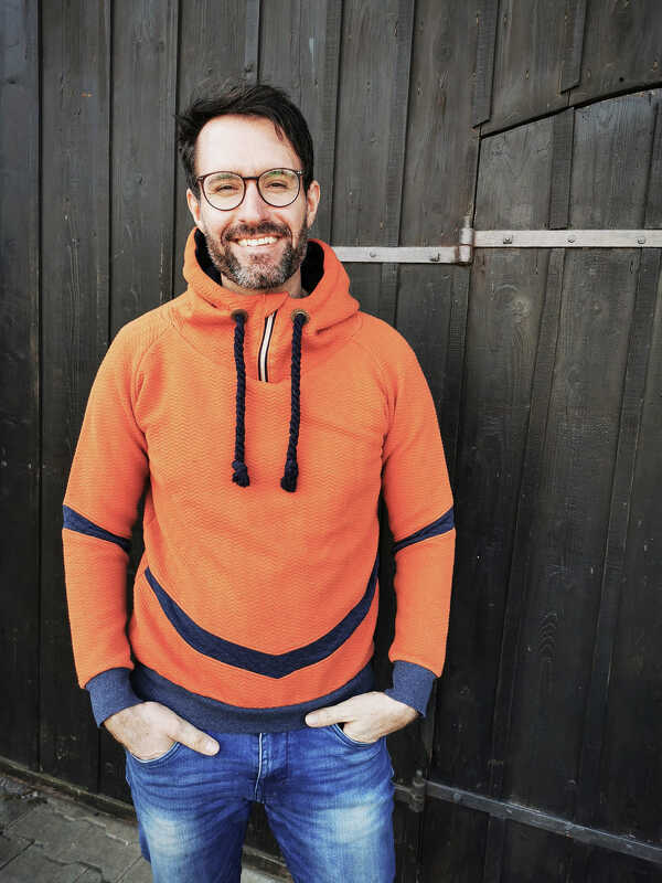 PDF Schnittmuster für ein Männerhoodie  in den Größen 44-64 - Bild 6