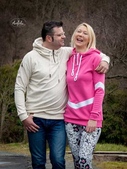 PDF Schnittmuster für einen Frauenhoodie  in den Größen 32-54