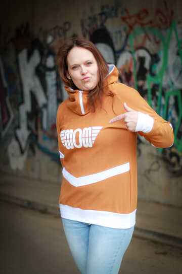 PDF Schnittmuster für einen Frauenhoodie  in den Größen 32-54