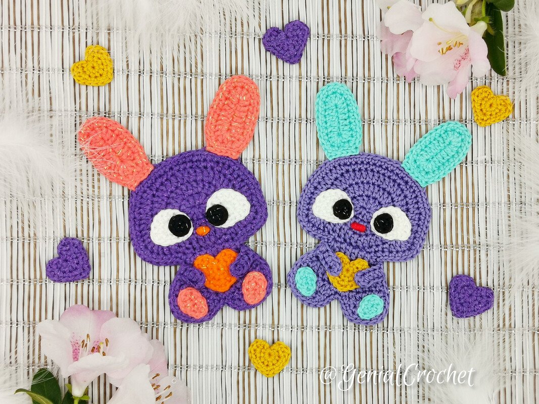 Hunny Bunny Applique Crochet Pattern - Image 2