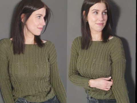 209 Strickanleitung Pullover Olivia