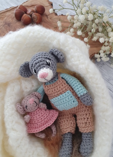 Häkelanleitung Babymäuschen Ida - PDF Datei