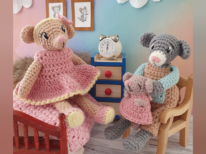 Häkelanleitung Babymäuschen Ida - PDF Datei