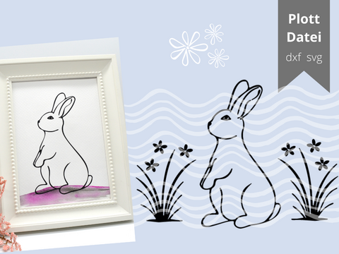 Plotterdatei Hase Osterhase