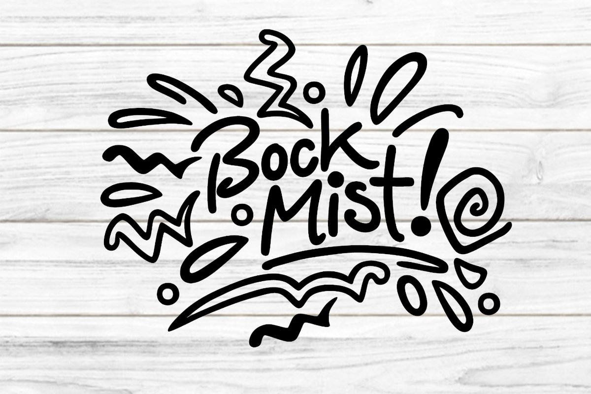 Bock Mist Plotterdatei SVG DXF FCM