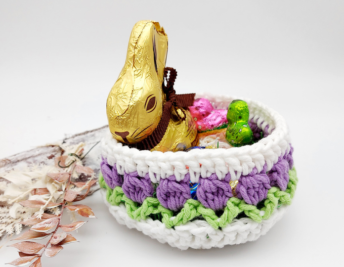 Körbchen mit Tulpenmuster