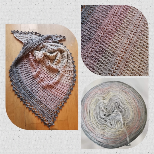 Häkelanleitung Spring Romance: Symmetrisches und asymmetrisches Häkeltuch