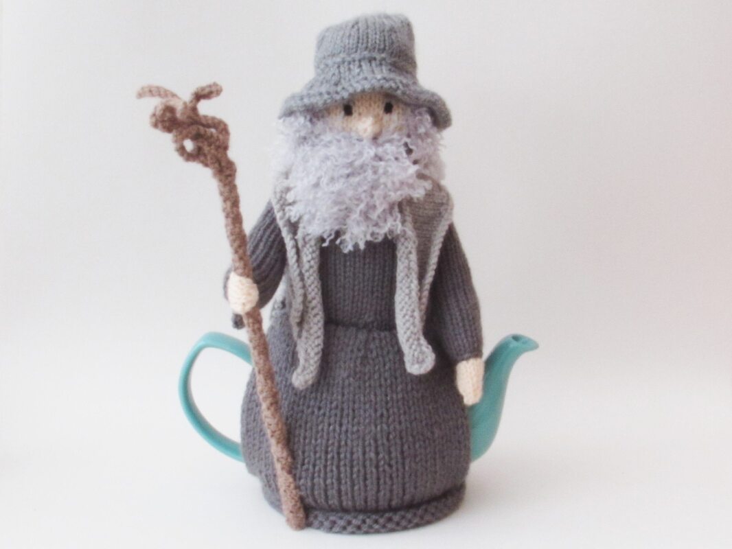 Old Grey Wizard Tea Cosy Knitting Pattern
