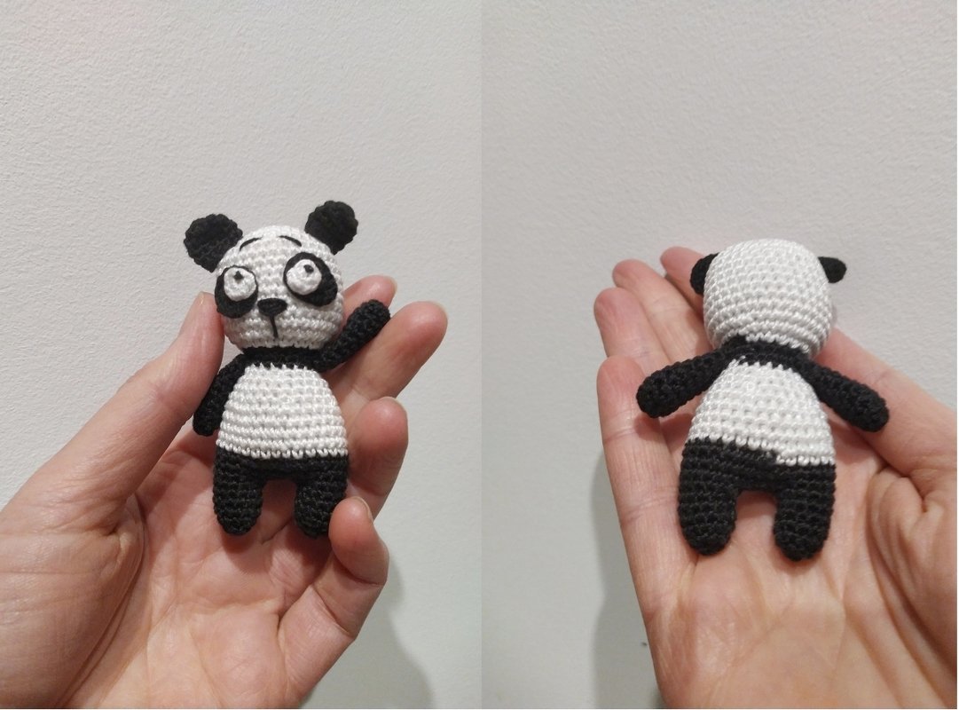 Alfred the tiny Panda Bear crochet amigurumi - Image 2