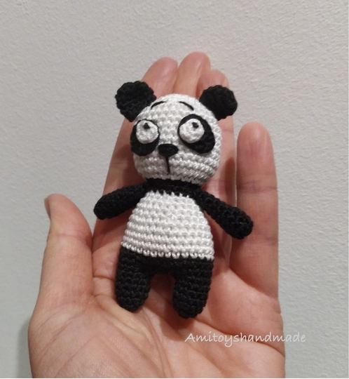 Alfred the tiny Panda Bear crochet amigurumi